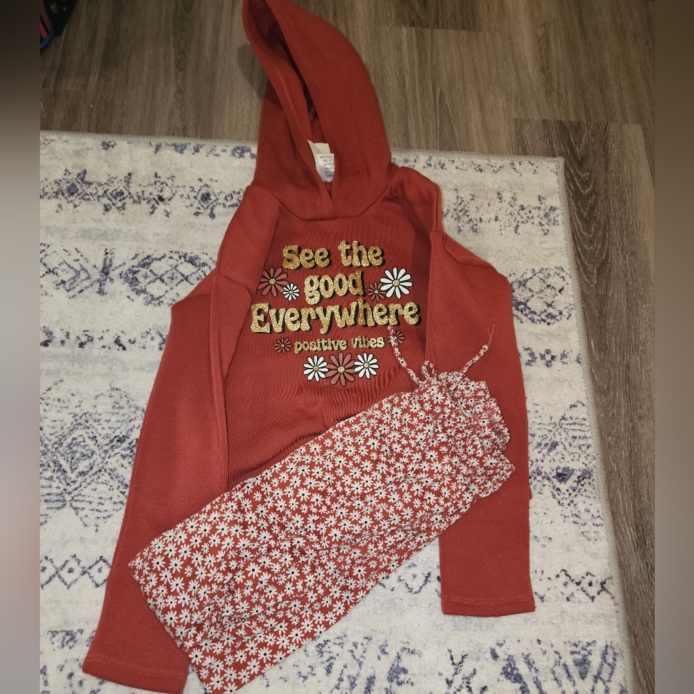 Little girls sweater/pants outfit